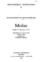 Cover of Moïse by François-René de Chateaubriand