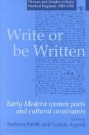 Cover of Write or be written by Barbara Smith