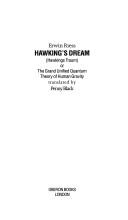 Front cover of Hawking's dream (Hawkings Traum), or, The grand unified quantum theory of human gravity by Erwin Riess