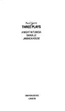 Cover of Three plays by Paul Sirett