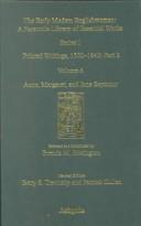 Front cover of The Early Modern Englishwoman: A Facsimile Library of Essential Works : Printed Writings, 1500-1640 : Anne, Margaret, and Jane Seymour (Early Modern Englishwoman: ... a Facsimile Library of Essential Works) by Gray Waller
