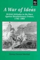 Front cover of A war of ideas by Emma Vincent Macleod