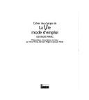 Front cover of Cahier des charges de La vie by Georges Perec