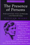 Front cover of The presence of persons by Myers, William
