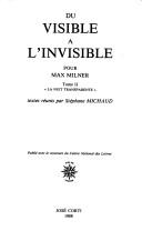 Cover of Du visible à l'invisible : pour Max Milner by Stéphane Michaud