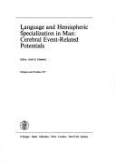 Cover of Language and hemispheric specialization in man by John E. Desmedt