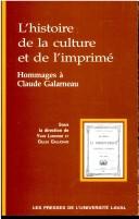 Cover of Lhistoire De La Culture Et De Limprime by Yvan Lamonde