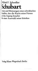 Front cover of Schubart by Wilfried F. Schoeller