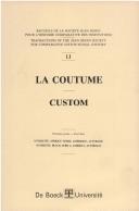 Cover of La Coutume = by Unknown