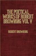 Front cover of Poetical Works of Robert Browning - by Robert Browning