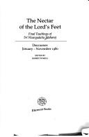 Cover of The nectar of the Lord's feet by Nisargadatta Maharaj