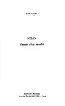 Cover of Nizan by Pascal Ory
