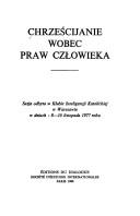 Front cover of Chrześcijanie wobec praw człowieka by Unknown