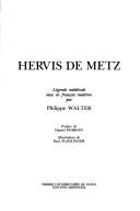 Cover of Hervis de Metz by Philippe Walter