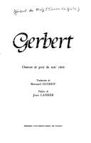 Cover of Gerbert by Unknown