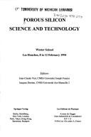Cover of Porous silicon science and technology by J. Derrien