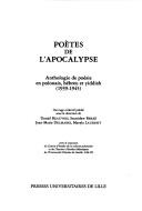 Cover of Poètes de l'apocalypse by Daniel Beauvois