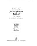 Front cover of Philosophie der Freiheit by Karl Jaspers