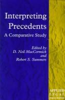 Cover of Interpreting Precedents by Robert S. Summers