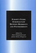 Front cover of Europe's other by Peter Fitzpatrick