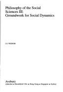 Front cover of Philosophy of the social sciences by J. O. Wisdom