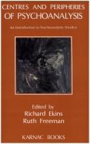 Cover of Centres and peripheries of psychoanalysis by Richard Ekins