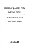 Cover of Selected poems by N. Zabolot͡skiĭ