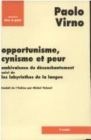 Front cover of Opportunisme, cynisme et peur by Paolo Virno