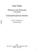 Cover of Main works = by Paul Tillich