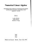 Front cover of Numerical linear algebra by Conference in Numerical Linear Algebra and Scientific Computation (1992 Kent, Ohio)