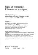 Front cover of Signs of humanity by International Association for Semiotic Studies. Congress