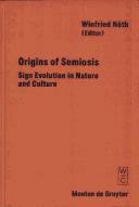 Cover of Origins of semiosis by Winfried Nöth