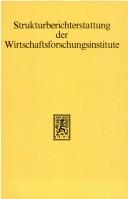 Front cover of Strukturberichterstattung der Wirtschaftsforschungsinstitute by Konferenz zur Strukturberichterstattung (1981 Bonn, Germany)
