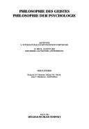 Front cover of Philosophy of mind, philosophy of psychology by International Wittgenstein Symposium (9th 1984 Kirchberg am Wechsel, Austria)