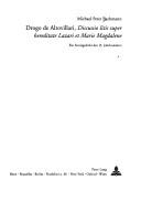 Cover of Drogo de Altovillari, Discussio litis super hereditate Lazari et Marie Magdalene by Michael Peter Bachmann