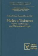 Front cover of Modes of existence: papers in ontology and philosophical logic by Jonathan B. Imber
