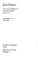 Cover of Kino-Debatte by Anton Kaes