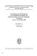 Front cover of Zukunftsprobleme der Sozialen Marktwirtschaft by Gesellschaft für Wirtschafts- und Sozialwissenschaften, Verein Für Social politik. Tagung