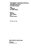 Front cover of The Post-translational modification of proteins by Naoyuki Taniguchi
