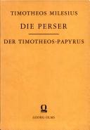 Front cover of Die Perser by Timotheus of Miletus