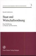 Front cover of Staat und Wirtschaftsordnung by Gerold Ambrosius