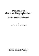 Front cover of Deklination des Autobiographischen by Susanne Craemer-Schroeder