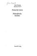 Cover of Primat des Geistes by Pope John Paul II
