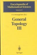 Front cover of General Topology I by A. V. Arkhangel'skii