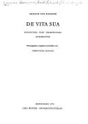 Cover of De vita sua by Gregory of Nazianzus, Saint