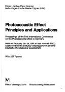 Front cover of Photoacoustic effect by International Conference on the Photoacoustic Effect in Germany (1st 1981 Bad Honnef, Germany)