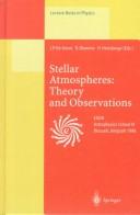 Front cover of Stellar atmospheres by Astrophysics School (9th 1996 Brussels, Belgium)