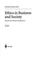Front cover of Ethics in Business and Society by Gerhold K. Becker