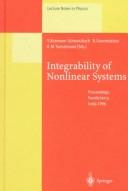 Front cover of Integrability of nonlinear systems by Yvette Kosmann-Schwarzbach