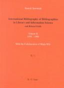 Front cover of International bibliography of bibliographies in library and information science and related fields by Henryk Sawoniak
